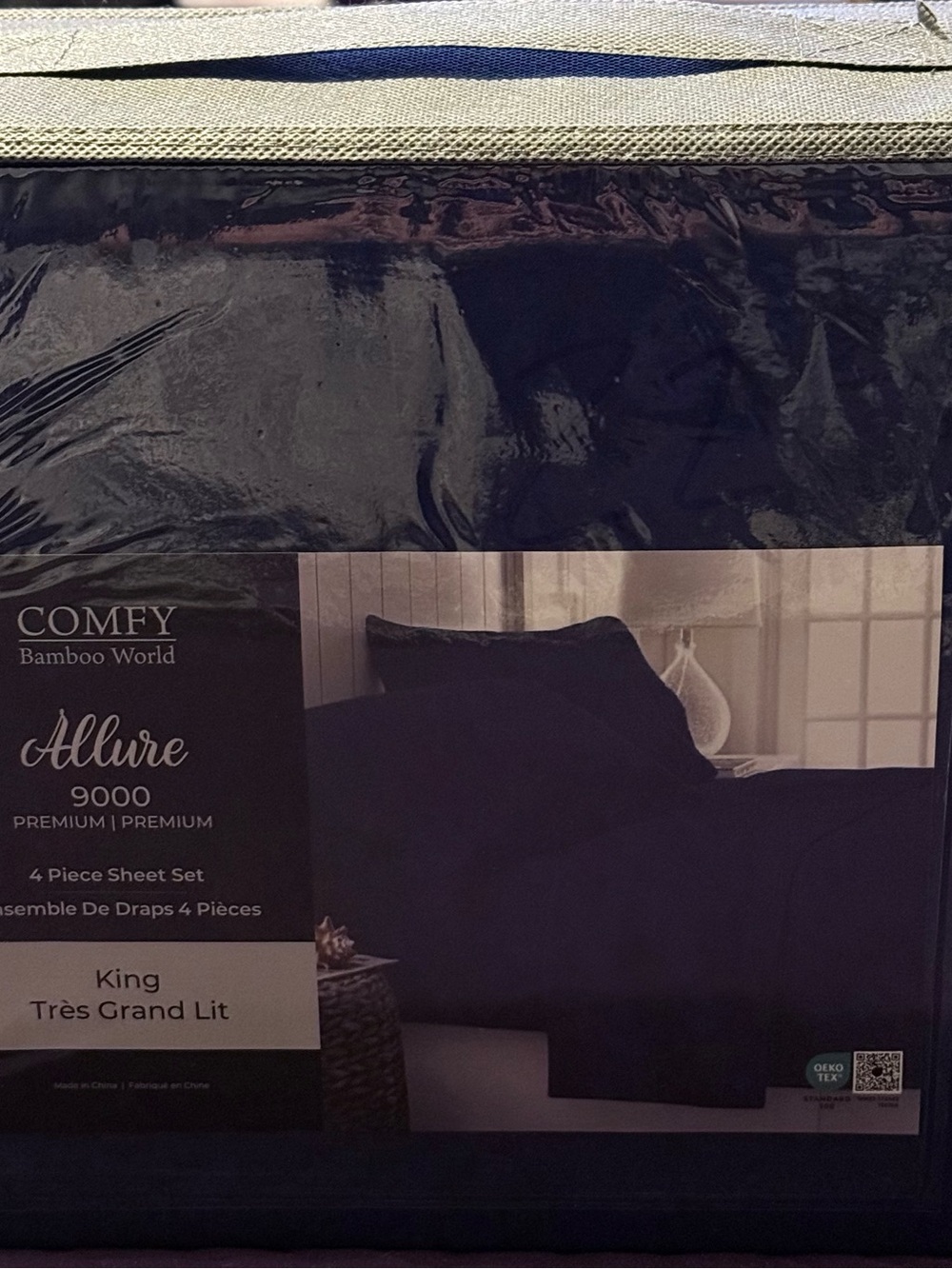 Allure 9000 King Sheet Set - Navy Blue